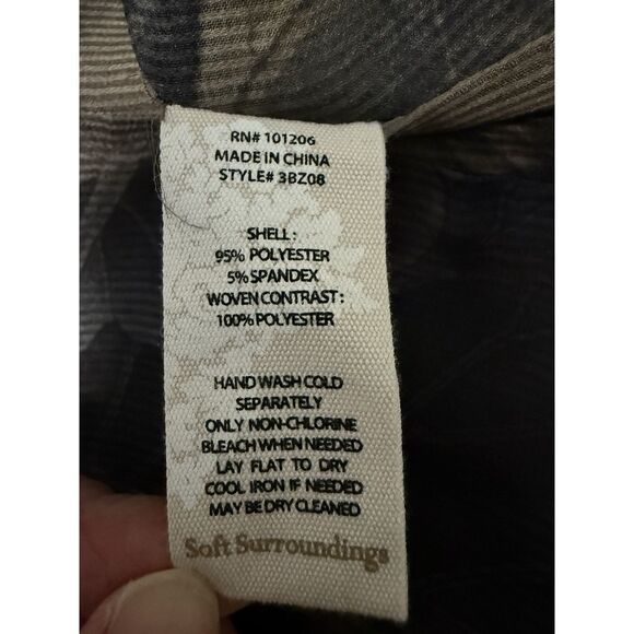 Soft Surroundings Floral Tea Garden Topper Tiered Cardigan Sweater Bird Boho LP - Picture 12 of 16